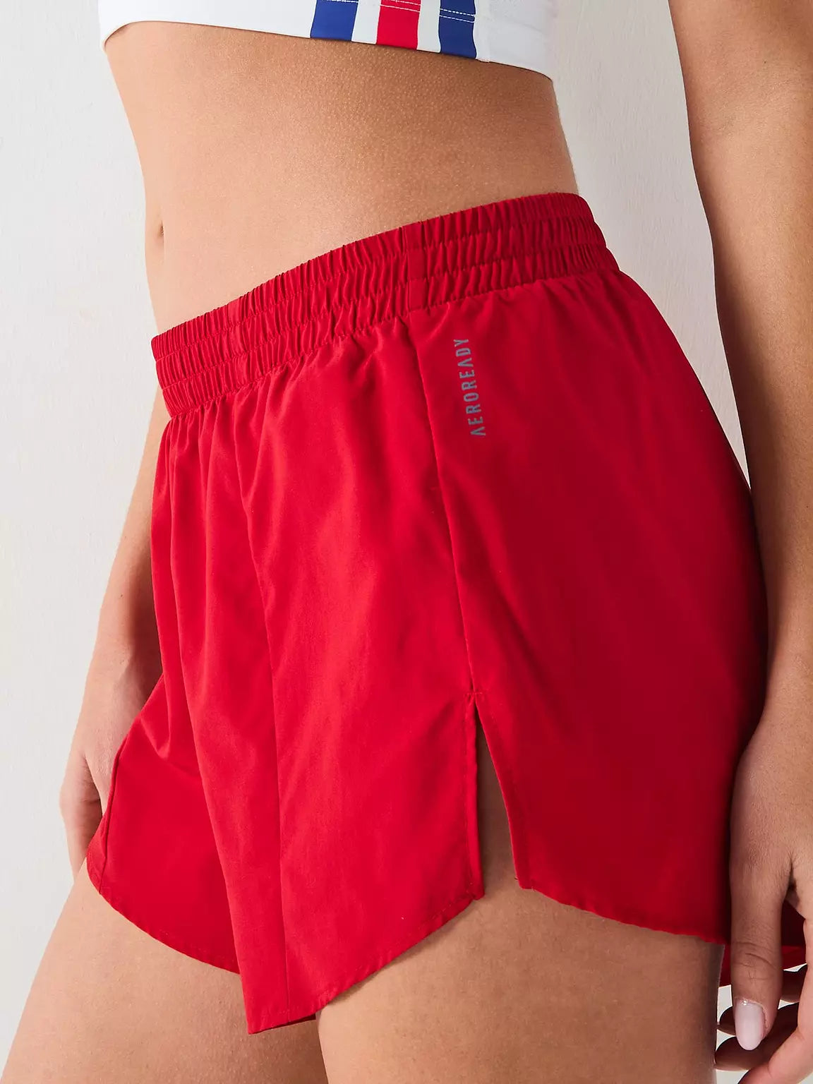 Adidas Adizero Essentials Women’s Running Shorts – Red, Lightweight & High-Performance