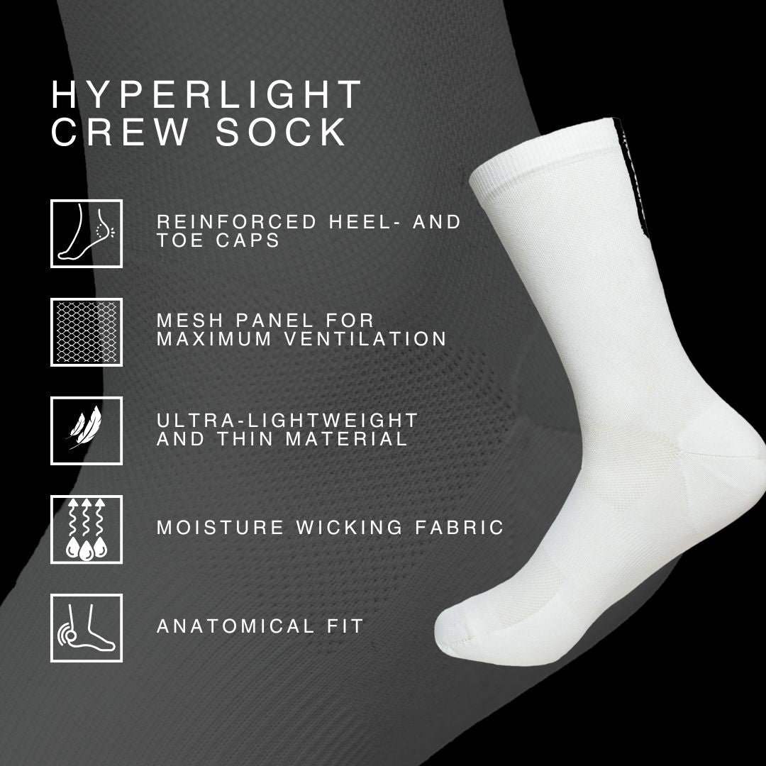 LiiteGuard Hyperlight Crew Running Socks - 2 Pack