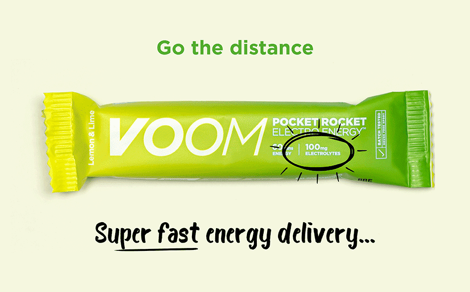 Voom Nutrition Pocket Rocket Energy Bar - For Running