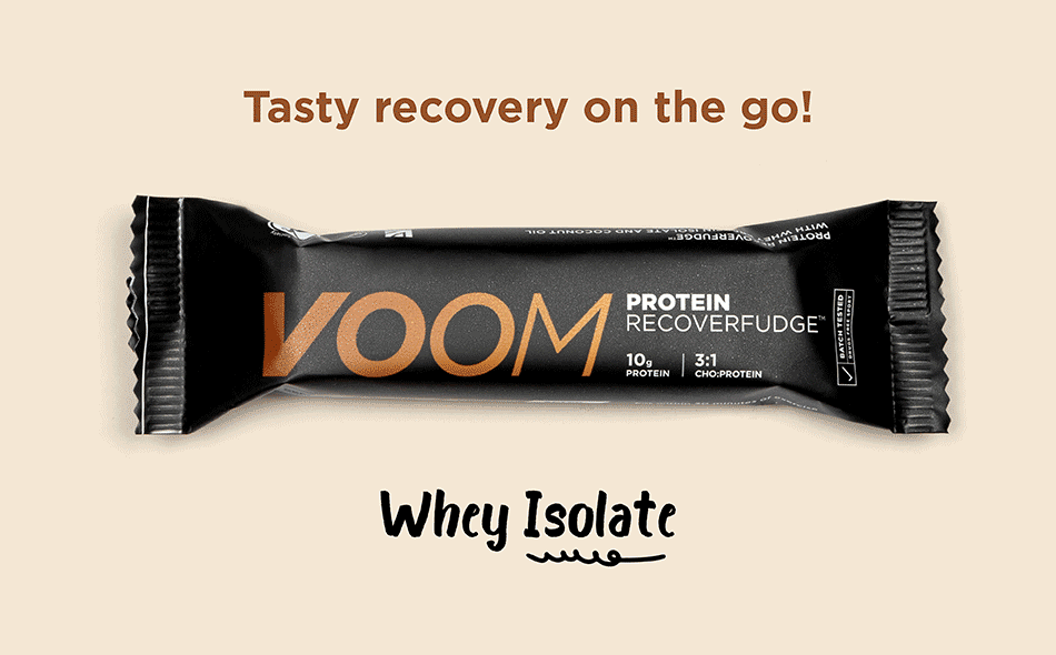 Voom Nutrition Whey Protein Bar Recover Fudge Salted Caramel Bar