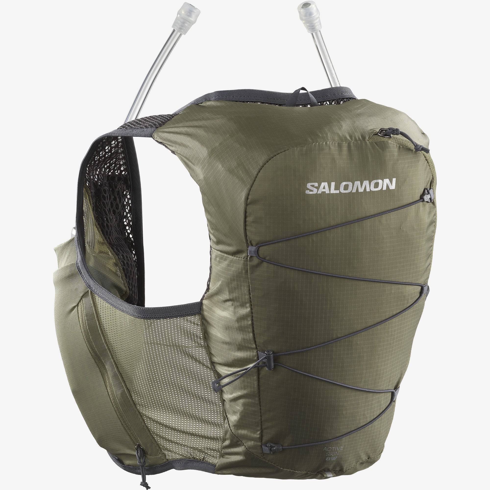 Salomon Active Skin 8 Hydration Vest Khaki Green Women - S