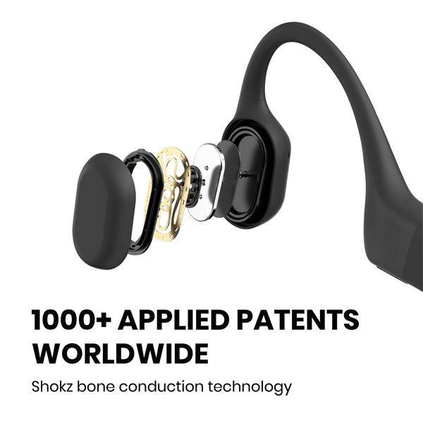 Shokz OpenRun Bone Conduction Headphones - Black - Sole Mate
