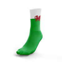 Scimitar Welsh Flag Running Socks - Sole Mate